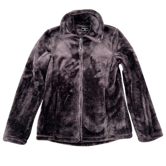 32 Degrees Heat Black Full Zip Up Long Sleeve Fleece‎ Jacket Size Small - Picture 1 of 8